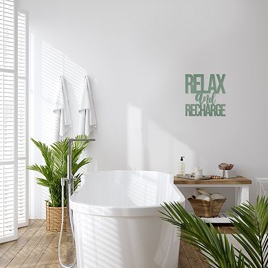 Stratton Home Decor Relax Recharge Wall Decor