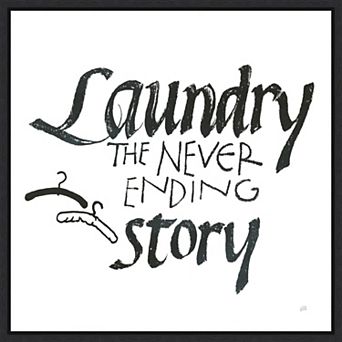 Amanti Art Laundry Room II Framed Canvas Wall Art