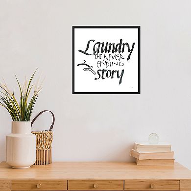 Amanti Art Laundry Room II Framed Canvas Wall Art