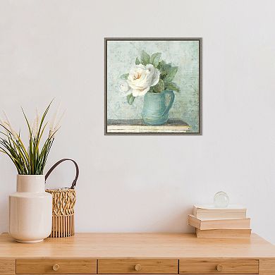 Amanti Art June Roses II Framed Canvas Wall Art