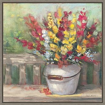Amanti Art Snapdragon Bouquet Framed Canvas Wall Art