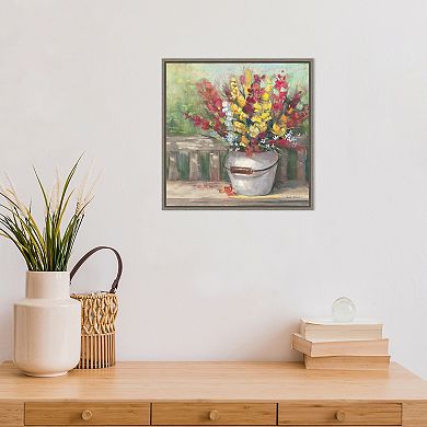 Amanti Art Snapdragon Bouquet Framed Canvas Wall Art