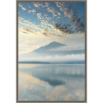 Amanti Art Gravedona Harbor Sunrise Canvas Wall Art