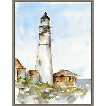 Amanti Art Plein Air Lighthouse Study I Canvas Wall Art