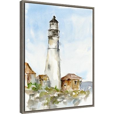 Amanti Art Plein Air Lighthouse Study I Canvas Wall Art