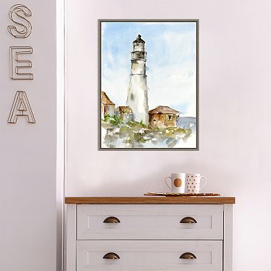 Amanti Art Plein Air Lighthouse Study I Canvas Wall Art