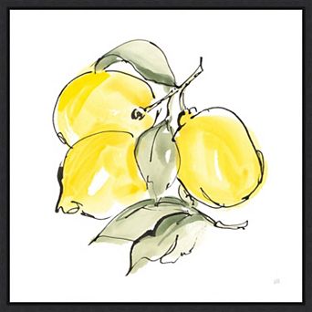 Amanti Art Lemons III Framed Canvas Wall Art