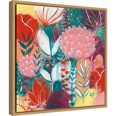 Amanti Art Bright Plants Framed Canvas Wall Art