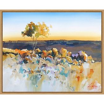 Amanti Art Silverton View Trees Framed Canvas Wall Art