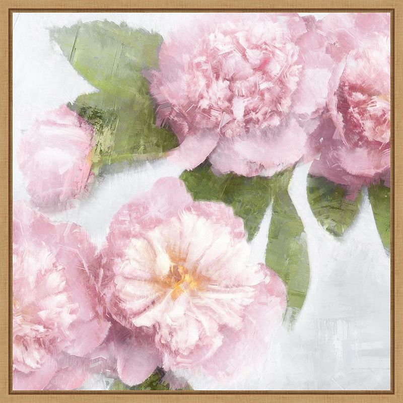 17959332 Amanti Art Pink Bloom II Framed Canvas Wall Art, B sku 17959332