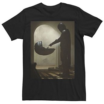 Big & Tall Star Wars The Mandalorian The Child First Meeting Poster Tee