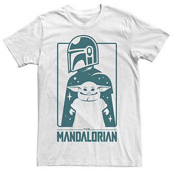 Big & Tall Star Wars Mandalorian Cute Silhouette Tee