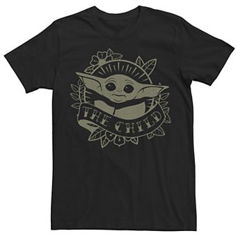 Big & Tall Star Wars The Mandalorian The Child Traditional Portrait Tee