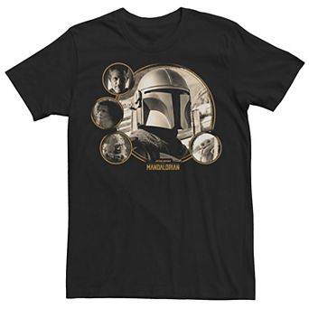 Big & Tall Star Wars: The Mandalorian Season 2 Group Shot Circles Tee