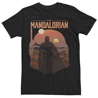 Big & Tall Star Wars: The Mandalorian Boba Fett Logo Fill R14 Tee