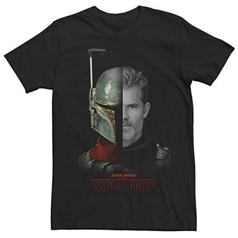 Big & Tall Star Wars: The Mandalorian The Marshal Split Face Tee