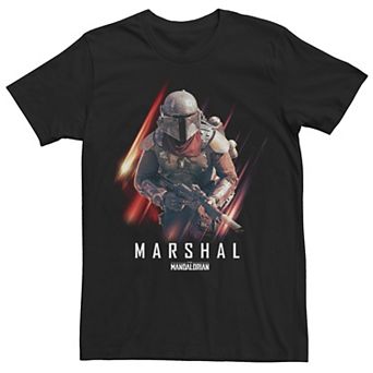 Big & Tall Star Wars: The Mandalorian The Marshal In Action Tee