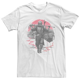 Big & Tall Star Wars: The Mandalorian Luggage Red Sun R8 Tee