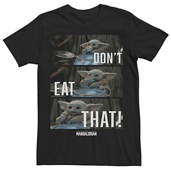 Big & Tall Star Wars: The Mandalorian The Child "Don't Eat That!" R2 Tee