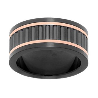 Men's LYNX Two Tone Stainless Steel Ring