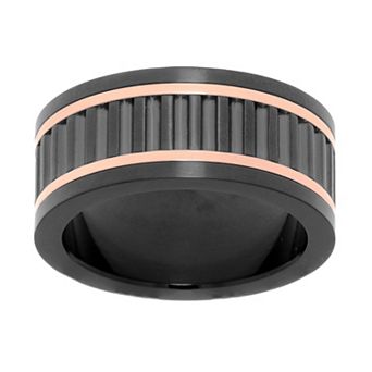 Men's LYNX Two Tone Stainless Steel Ring