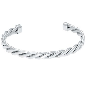 Men's LYNX Stainless Steel Cuff Bangle Bracelet