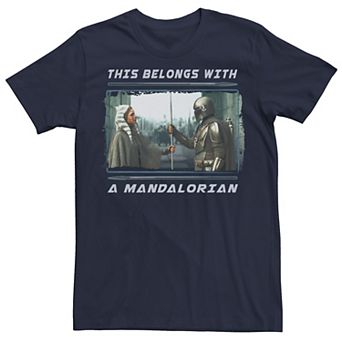 Big & Tall Star Wars: The Mandalorian "This Belongs With A Mandalorian" Ahsoka Tee