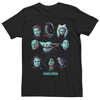 Big & Tall Star Wars: The Mandalorian Character Portraits R14 Tee