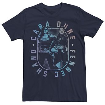 Big & Tall Star Wars: The Mandalorian Cara Dune & Fennec Shand Gradient Tee