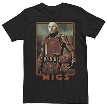 Big & Tall Star Wars: The Mandalorian Miggs Portrait R15 Tee