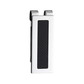 Men's LYNX Stainless Steel Carbon Fiber Money Clip