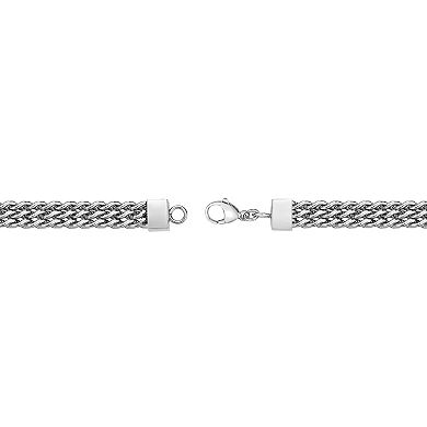 Men's LYNX Stainless Steel 3-Row Rope Chain Bracelet