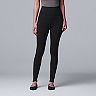 Women's Simply Vera Vera Wang Live-In Shaping High Rise Leggings