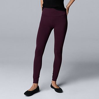 Women's Simply Vera Vera Wang Live-In Shaping High Rise Leggings