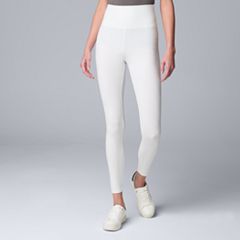 Kohls white outlet capri leggings