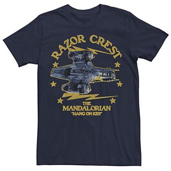 Big & Tall Star Wars: The Mandalorian Razor Crest "Hang On Kid!" Tee
