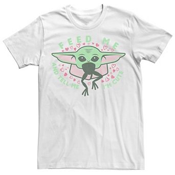 Big & Tall Star Wars: The Mandalorian The Child Valentine's Day "Feed Me" Tee