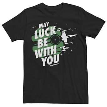 Big & Tall Star Wars May Luck Be With You St. Patty's Tee