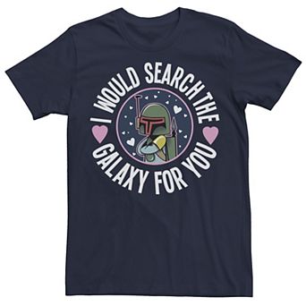 Big & Tall Star Wars Valentine's Day Search "I Would Search The Galaxy For You" Tee