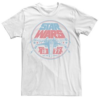 Big & Tall Star Wars Patriotic X-Wing Vintage Badge Tee
