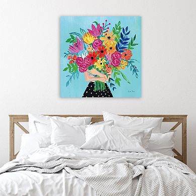 COURTSIDE MARKET A Bunch Of Flowers II Canvas Wall Art