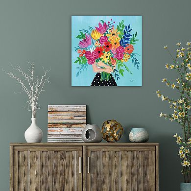 COURTSIDE MARKET A Bunch Of Flowers II Canvas Wall Art