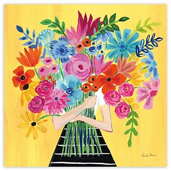 COURTSIDE MARKET A Bunch Of Flowers II Canvas Wall Art