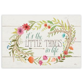COURTSIDE MARKET Rustic Bloom I Canvas Wall Art