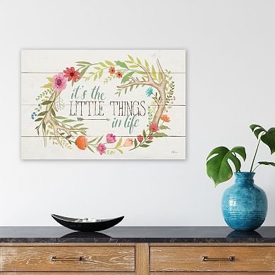 COURTSIDE MARKET RustIc Bloom I Canvas Wall Art