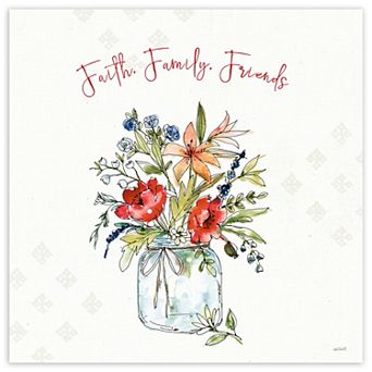 COURTSIDE MARKET Americana Mood III Canvas Wall Art