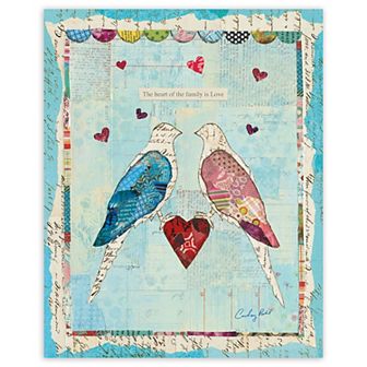 COURTSIDE MARKET Love Birds Canvas Wall Art