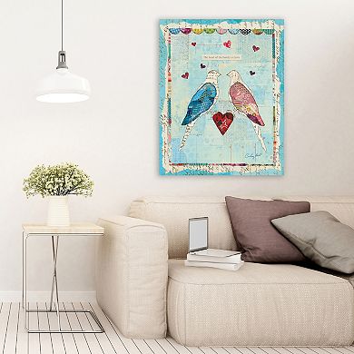 COURTSIDE MARKET Love Birds Canvas Wall Art