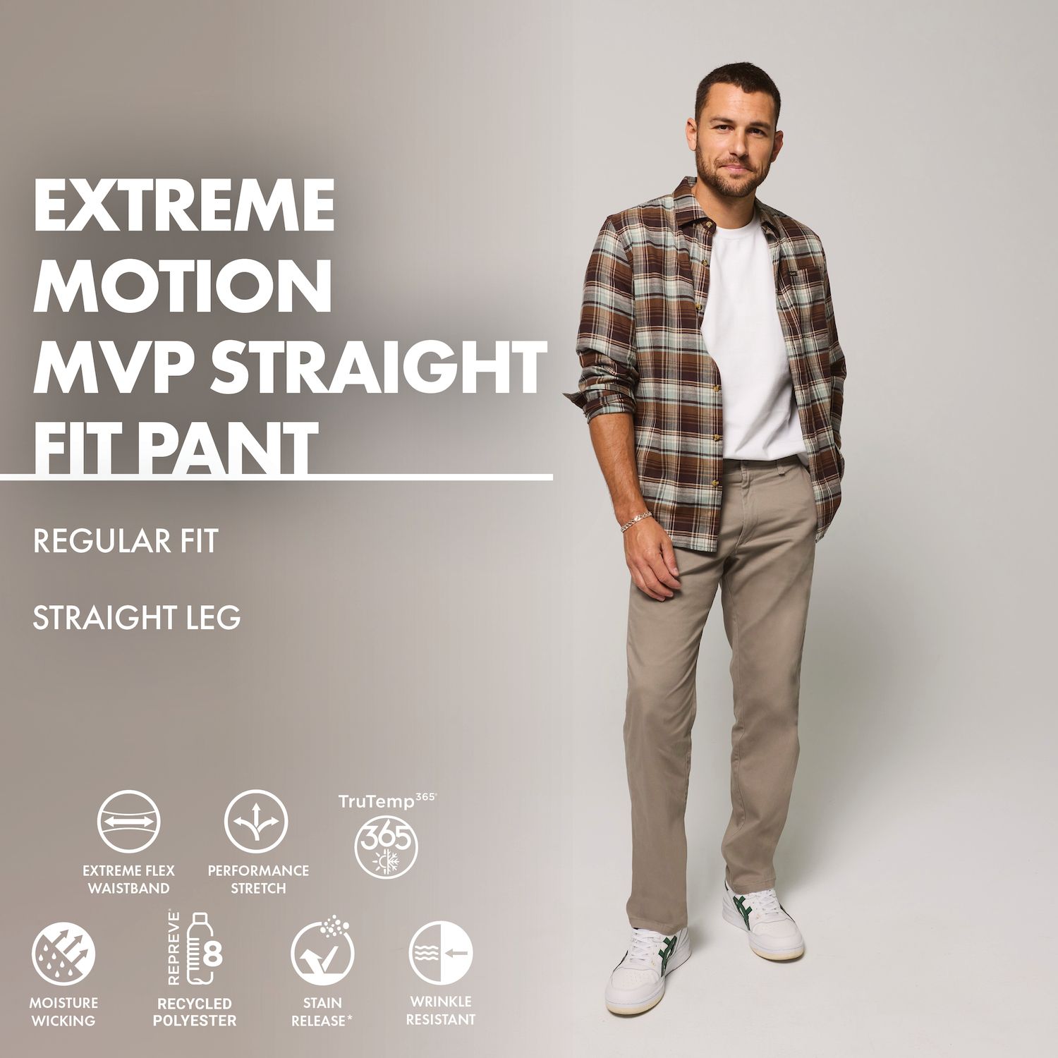 Jeans Lee Extreme Motion MVP, Grigi, Taglia 34X32, Vestibilità Dritta Affusolata, Stretch
