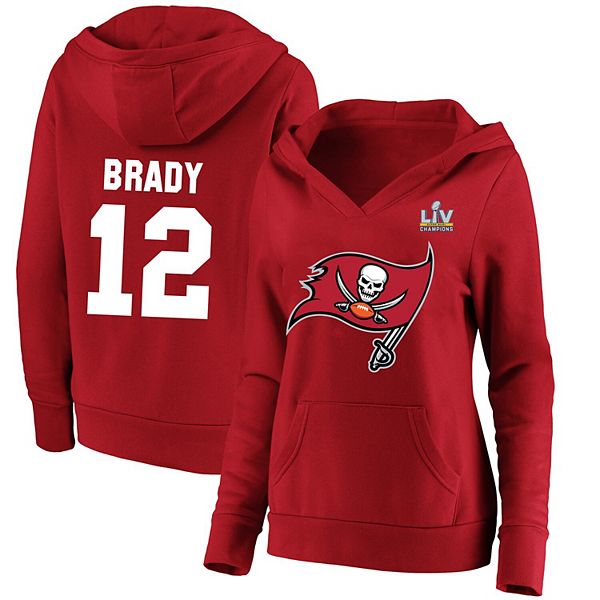 Tampa Bay Buccaneers Super Bowl LV Champions Main Coverage Pullover Hoodie  - Red